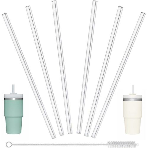 6 pieces Reusable Straws for 40 oz TumblerPlastic Replacement Straws for Stanley Cup for Simple Modern 40 oz tumbler