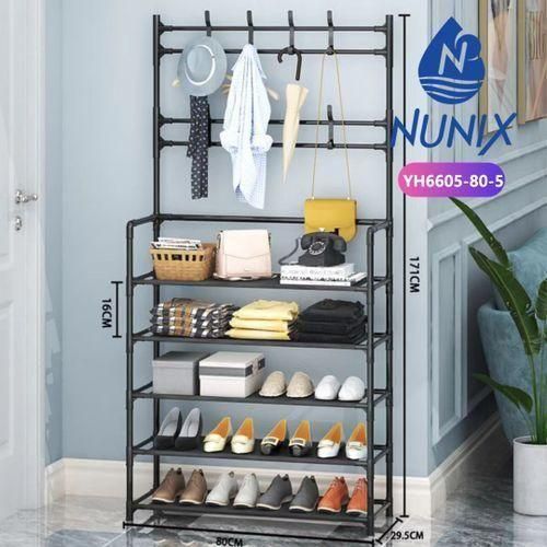 5 Layers Multi Functional Clothes Shoes Hat Rack Storage