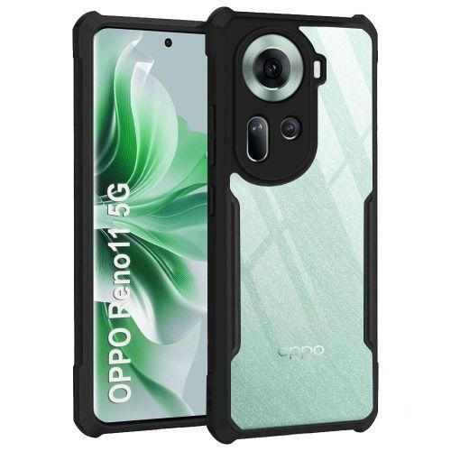 Xundd Airbag Shockproof Bumper Shell Back Transparent Acrylic + TPU Buffer Case Cover for Oppo Reno 11