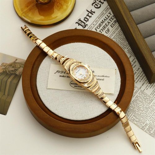 Retro Diamond Accent Womens Quartz Watch