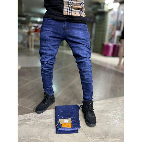 Mens plain Denim jeans-blue