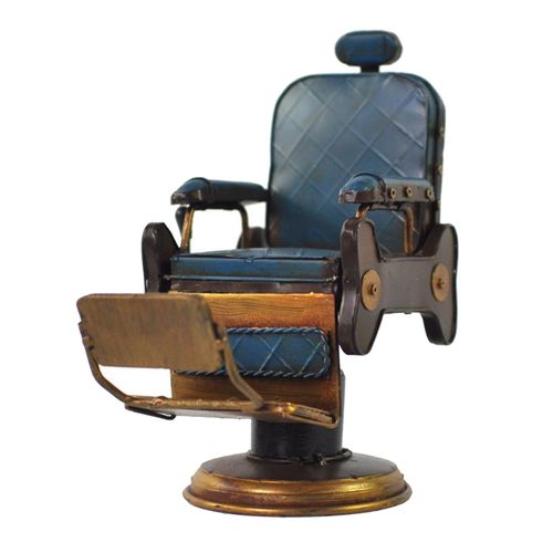 Creative Cast American Style Barbershop Chair Model Crafts Décor
