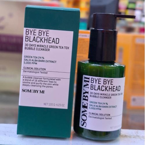 Bye Bye Blackhead 30Days Miracle Green Tea Tox Bubble Cleanser 120g