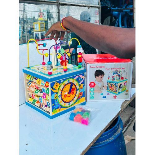 Wooden Educational Cube with Number Learning – For Ages 3+ Years