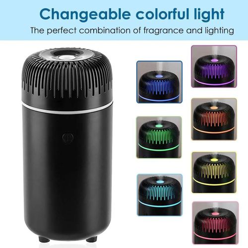 Portable Ultrasonic Humidifier and Essential Oil Diffuser Compact USB Powered Quiet Mist Air Purifier for Home Office Car Relaxing Night Light Aromatherapy Skin Hydration Fresh Scent
