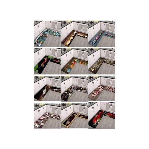 Classic And Colourful 3D Kitchen Mats-Set Of 2 Pcs