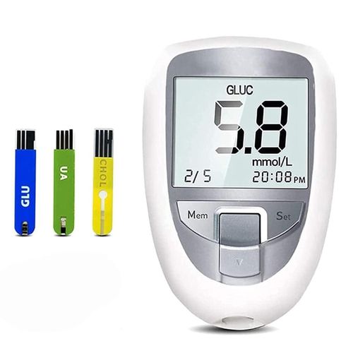 Digital Blood Glucose Monitor Kit – Portable Self-Test Diabetes Meter with 50 Test Strips, 50 Lancets & Lancing Device