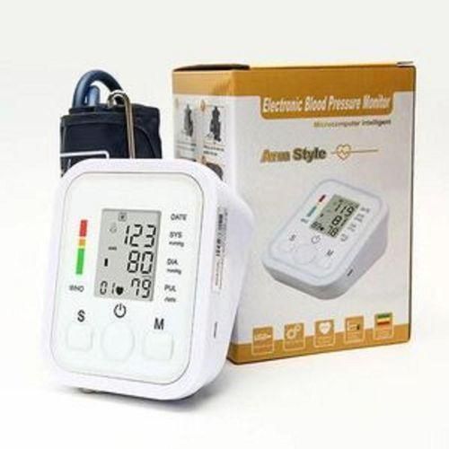 Electronic Digital Arm BP Blood Pressure Monitor Machine Heartbeat Pulse Meter Test Sphygmomanometer + USB cable