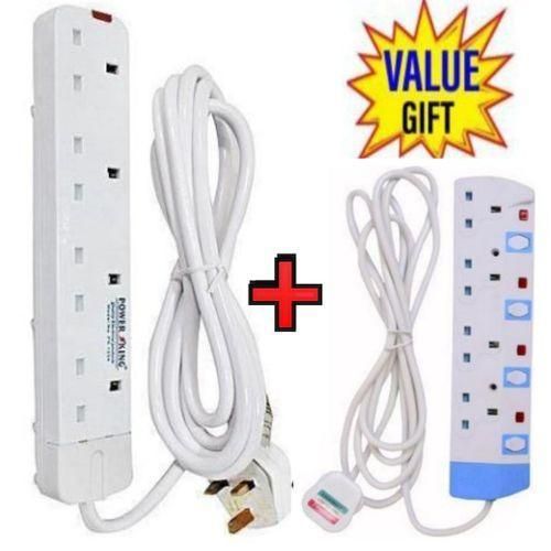 Power King HOME BEST 4 WAY POWER EXTENSION WITH LONG CABLEFREE 4WAY POWER EXTENSION