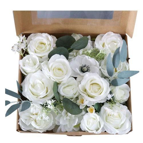 Wedding Party Fake Flower Gift Box DIY Home Bouquet Flower
