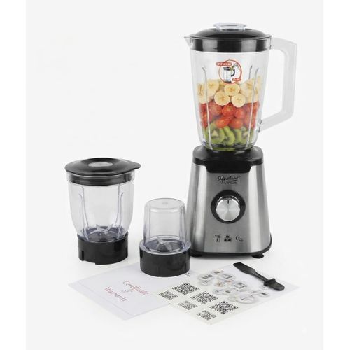 Durable 3 in 1 Electric Blender, Multi-Function Blender with Chopper & Grinder