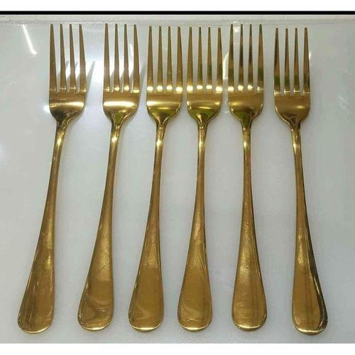 heavy Quality table sets stainless steel gold.6pcs forks