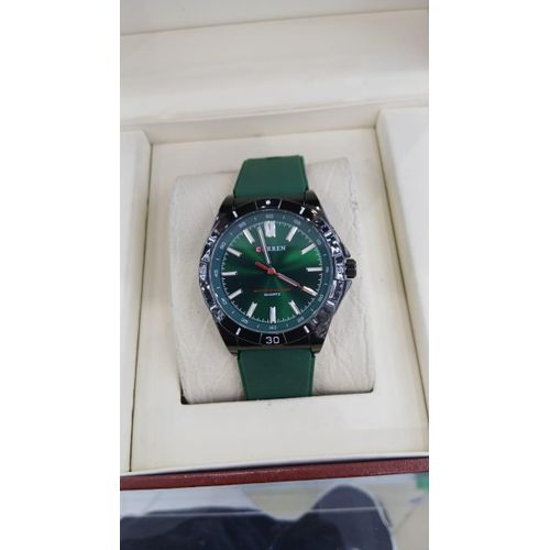 Authentic Curren Gents Analogue Watch with Luminous Hands, Battery Powered Precision, and Classic Water Resistant Build
