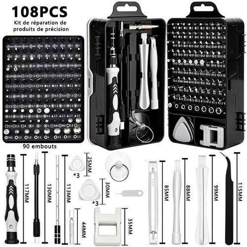 108Pcs Precision Screwdriver Set Multiple Bit Sizes for Phone & Precision Device Repair