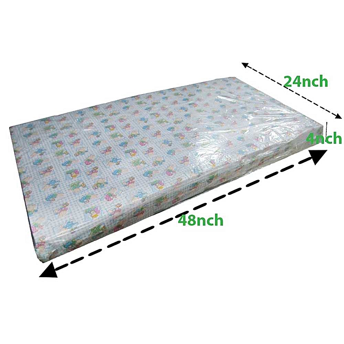 Generic Multi-Colored Baby Cot Mattress 48" x 24" x 4 ...