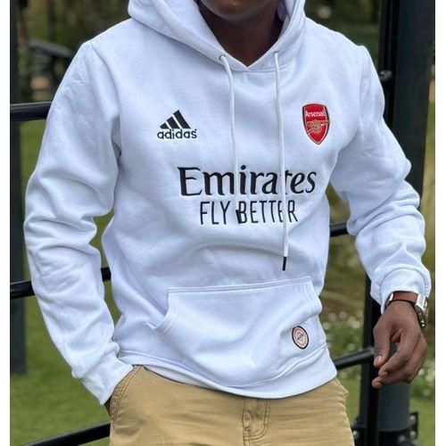 WHITE ARSENAL HOOD - HEAVY, UNISEX