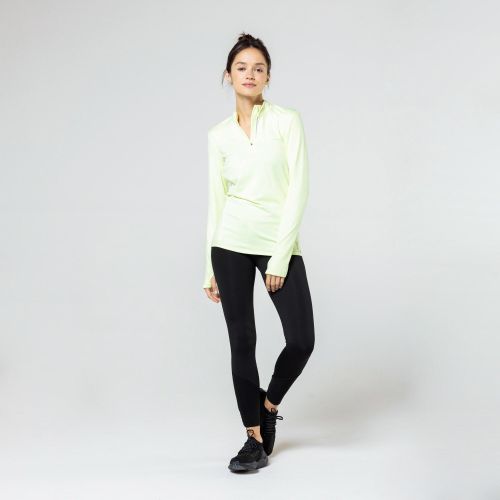 Womens Running Leggings - Run 100 - Smoked Black