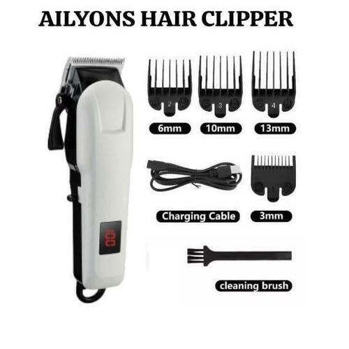Ailyons Rechargeable Shaving Clipper For Professional Barber Desing Corded Hair Shaving Clipper