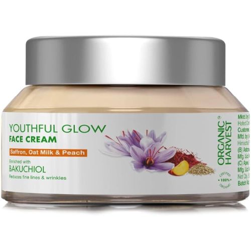 Youthful Glow Face Cream: Saffron, Oat Milk & Peach Anti-aging Cream For Men & Women