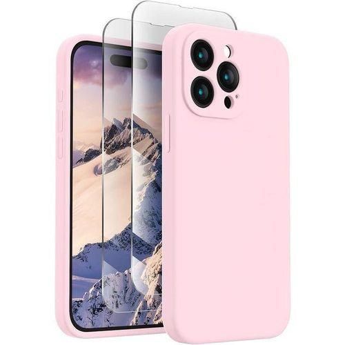 IPhone 15 Pro Max Liqiud Silicone Cover/case-pink