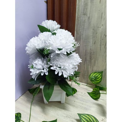 Nordic Table Top Artificial flowers Anthemum - white