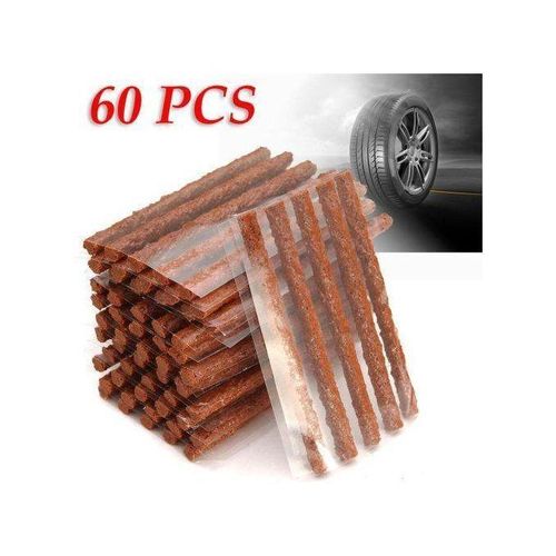 60 Piece Tubeless Tire Puncture Repair Kit for Cars Vans Recovery