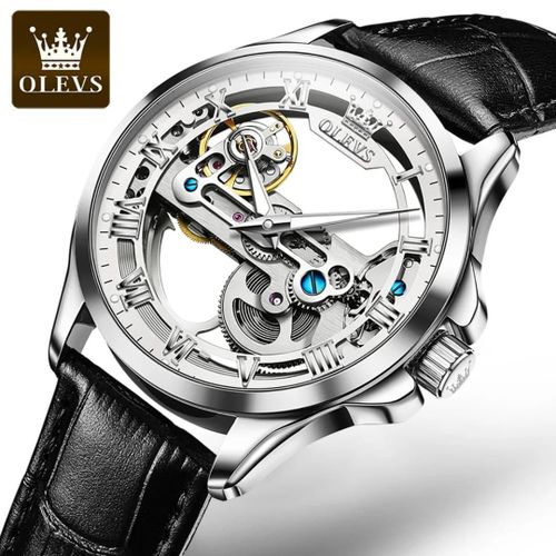 Mens Skeleton Automatic Watch - Hollow Mechanical Design