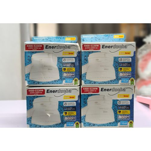 Enerbras Enerducha Instant Electric Shower - Wide Spray - For Borehole & Salty Water.