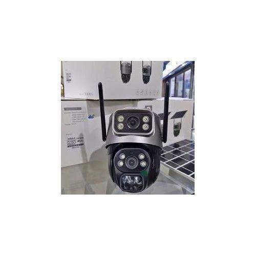 Dual-Lens Outdoor Security Camera – 4G Connectivity with Night Vision