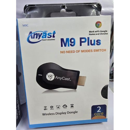 AnyCast M9 Plus Screen Mirroring Dongle For Streaming Movies, Gaming, And Presentations