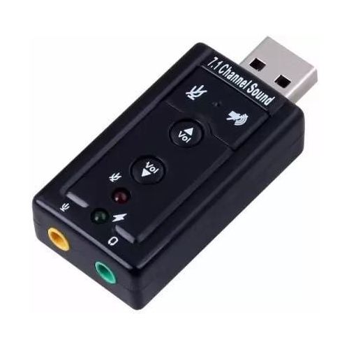 71 Channel USB External Sound Card Audio Adapter with Mic