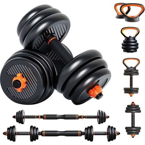 6 In 1 Dumbbell &Kettlebell & Barbell Set,40kg Adjustable Dumbells Weights Set