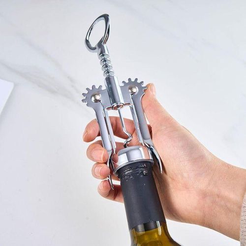 Heavy Duty Silver Cork Screw