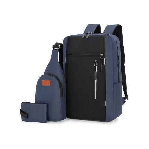 3 In 1 Waterproof Business Backpack Men USB Backpacks 15.6 Inch Laptop Backpack