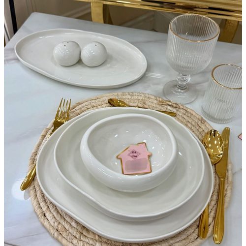 Modern Minimalist Organic Shape Ceramic Dinnerware Set