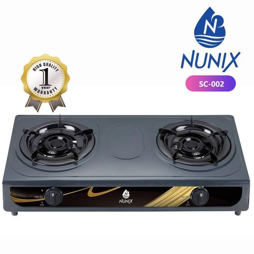 Table Top Double Burner Gas Stove Stainless Steel
