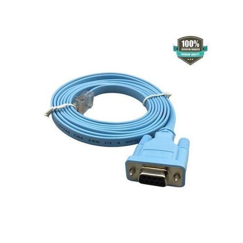 Cisco Systems 9-Pin DB9 Female Console Cable Port Series RS232 to RJ45 Ethernet LAN