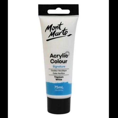 Acrylic Colour Paint Signature 75ml Tube Titanium White