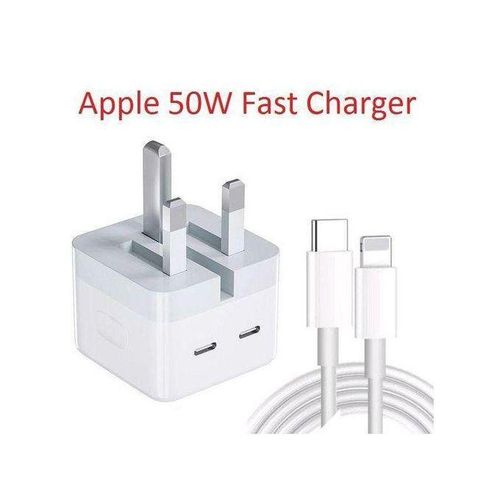 Apple 50W USB - C to lighting cable Original Adapter lighting cable For IPhone Fast Charger Charging iPhone 11 IPhone 12 IPhone 13 IPhone 14 IPhone 14 Pro IPhone 14 Max IPhone 14 Pro Max
