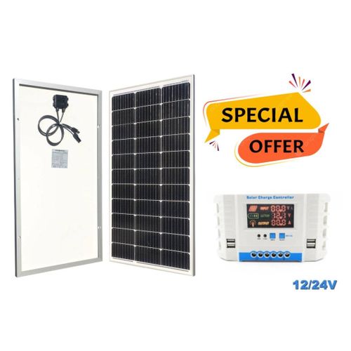 250 Watts Solar Panel 250Watts Monocrystalline All Weather Solar Panel Free 20A Solar Charge Controller