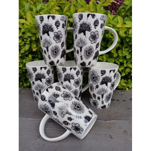 6 Pcs Ceramic Drinking Coffe/Tea Mugs