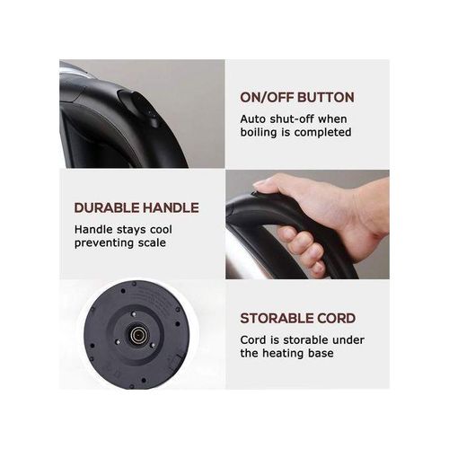 Rotating Stainless Steel 2L Electric Automatic Kettle