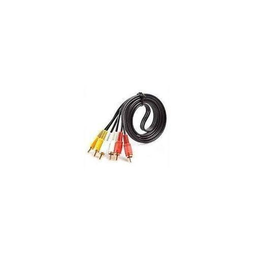 3-in-1 AV Cable - Tri-color (Red/Yellow/White) Transmit clear audio and video with high quality and easy connectivity