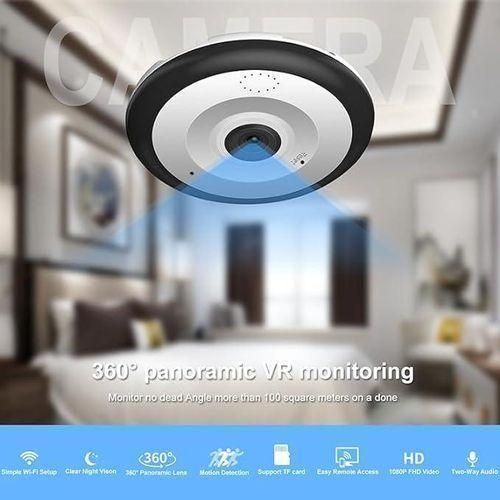 V380 App 360 Degree Fisheye Vision Panoramic WI-FI CCTV Security Spy Camera
