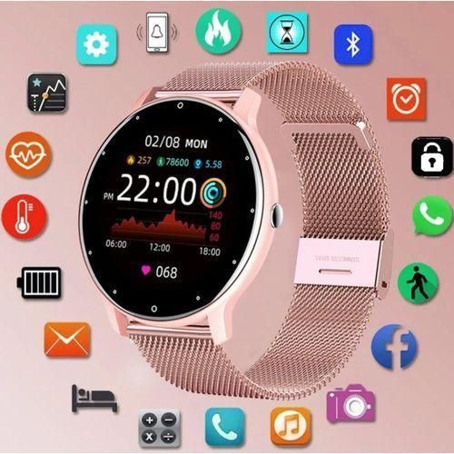 Ladies Ultra Slim Bluetooth Call Nfc Fitness Tracker Smartwatch