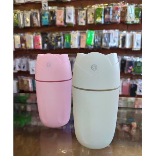 Rose Ultrasonic Humidifier & Aroma Diffuser – 300ml Silent Mist with Night Light
