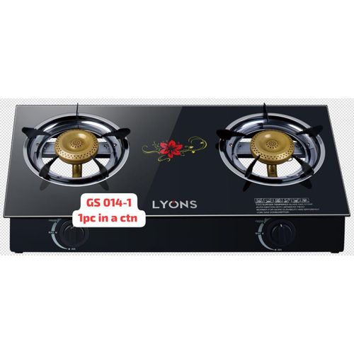 Glass Table Top 2-Burner Gas Cooker – Stylish & Durable