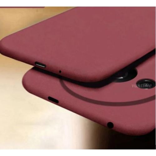 Silicone Phone Cover for Xiaomi Redmi A3x - Maroon, anti-fingerprint, anti-scratch, durable silicone case