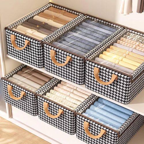 Collapsible Checked Closet Organizer
