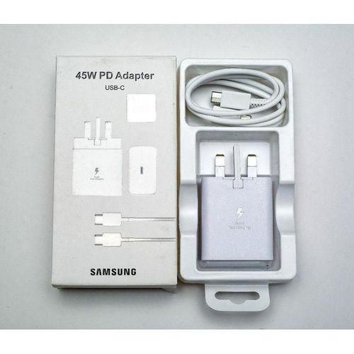 45 Watts Super Fast Charging Adapter With C-C Cable